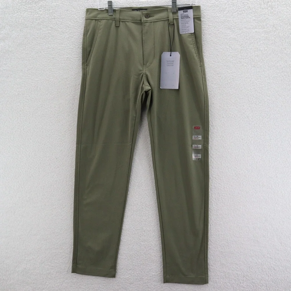 Levis Pants Men 29x32 Olive Green XX Chino Standard Tech Taper UPF 50+ Gorpcore